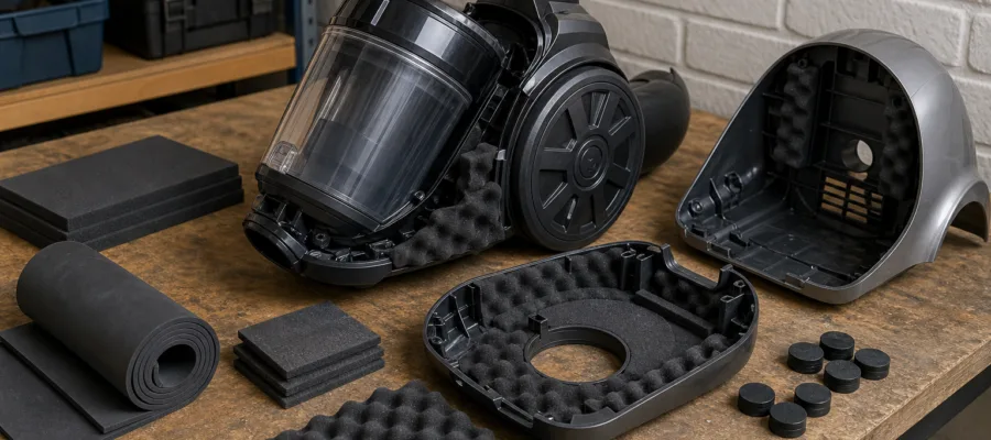Staubsauger ohne Beutel leiser machen: DIY-Schalldaemmung und Vibrationsdaempfung