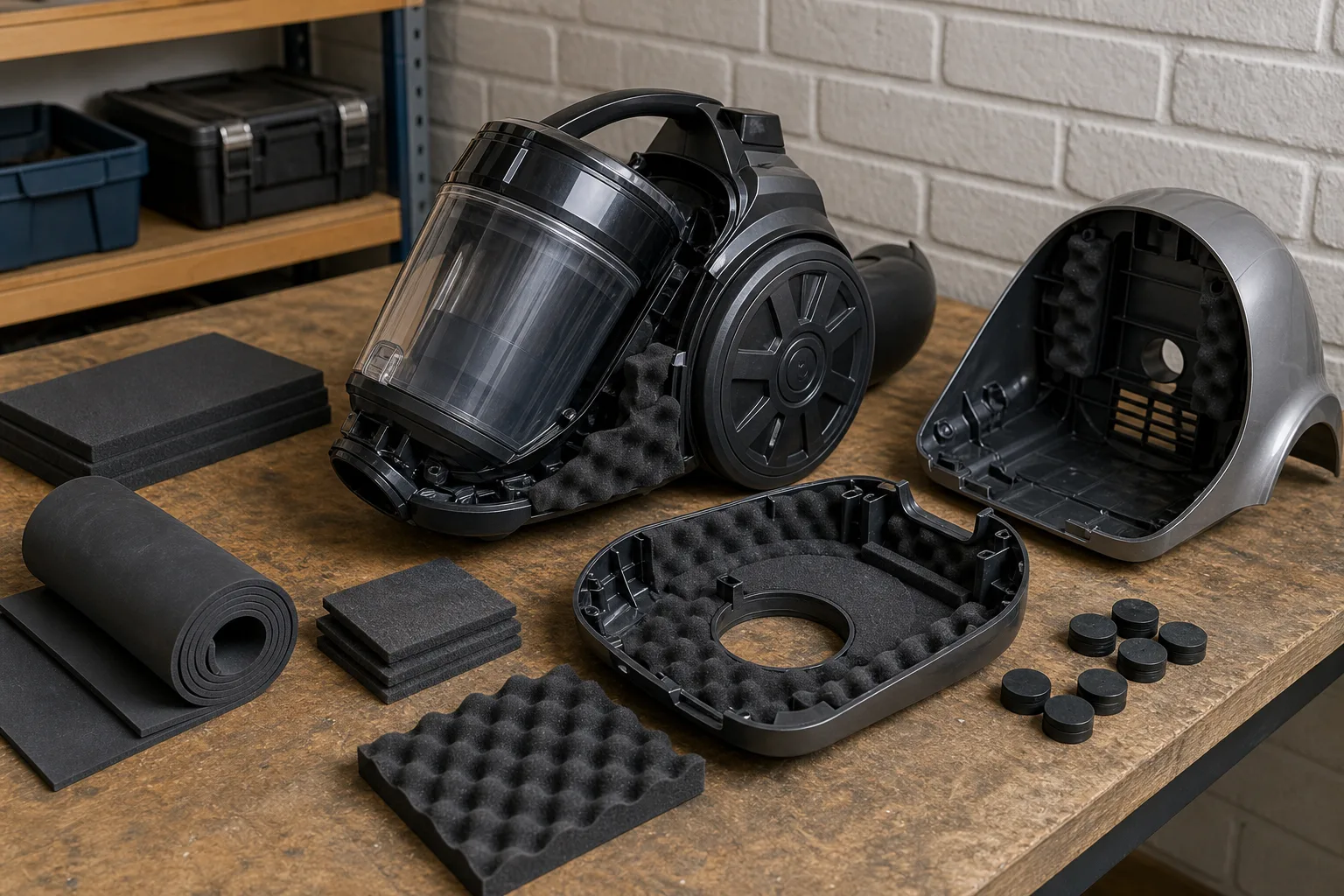 Staubsauger ohne Beutel leiser machen: DIY-Schalldaemmung und Vibrationsdaempfung